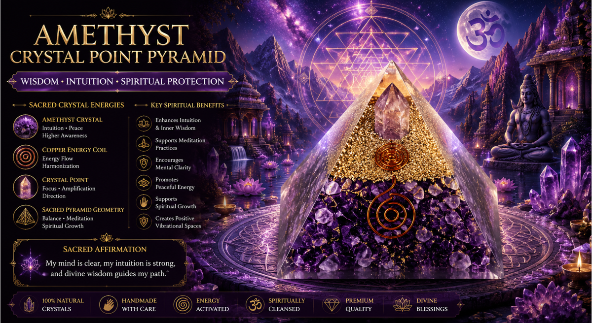 AMETHYST PYRAMIDS - 70MM