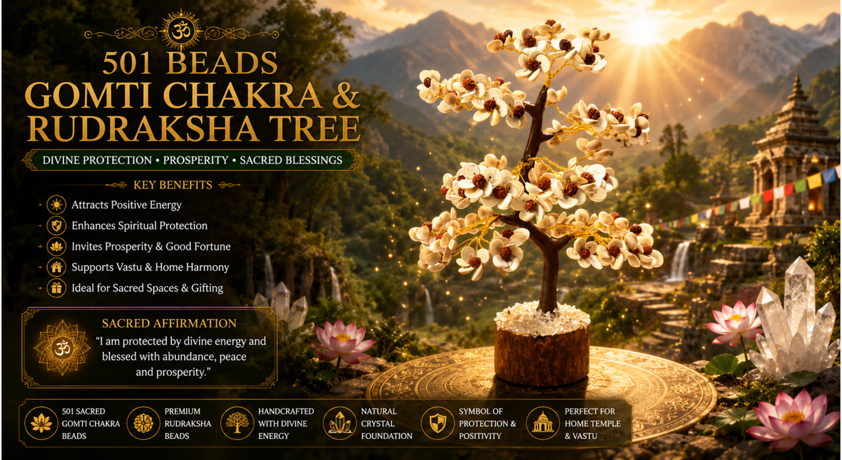 501 Beads Gomti Chakra + Rudraksh
Beads Trees
