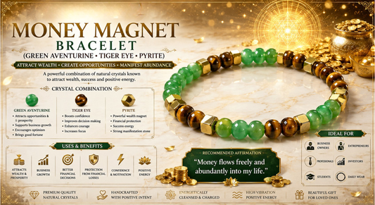 Money Magnet Bracelet (Aventurine+Tiger+Pyrite)