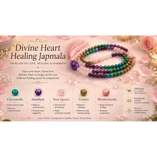 Divine Heart Healing Japmala (108 Beads)