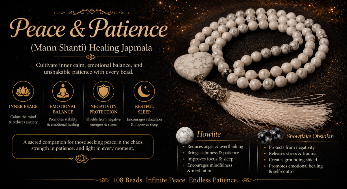 Peace & Patience Healing Japmala (108 Beads)