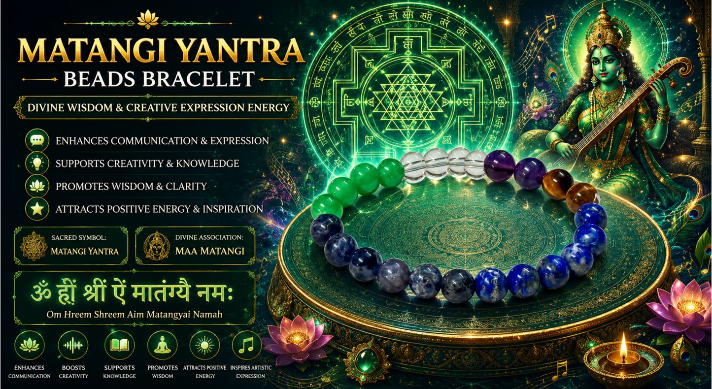 Matangi Yantra Beads Bracelet