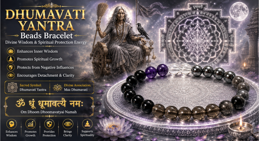 Dhumavati Yantra Beads Bracelet