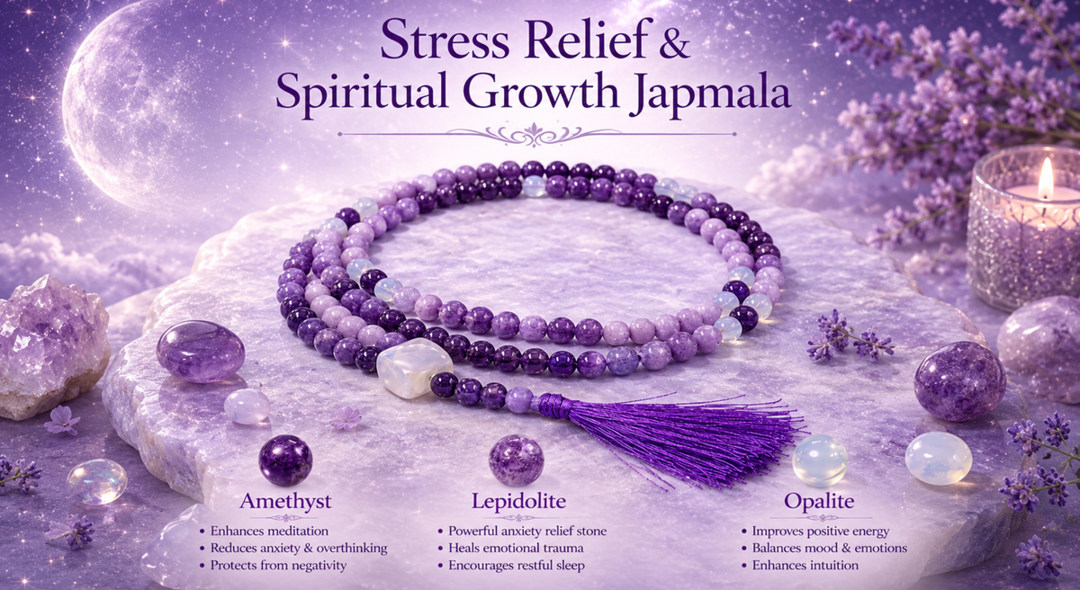 Stress Relief & Spiritual Growth Japmala (108 Beads)