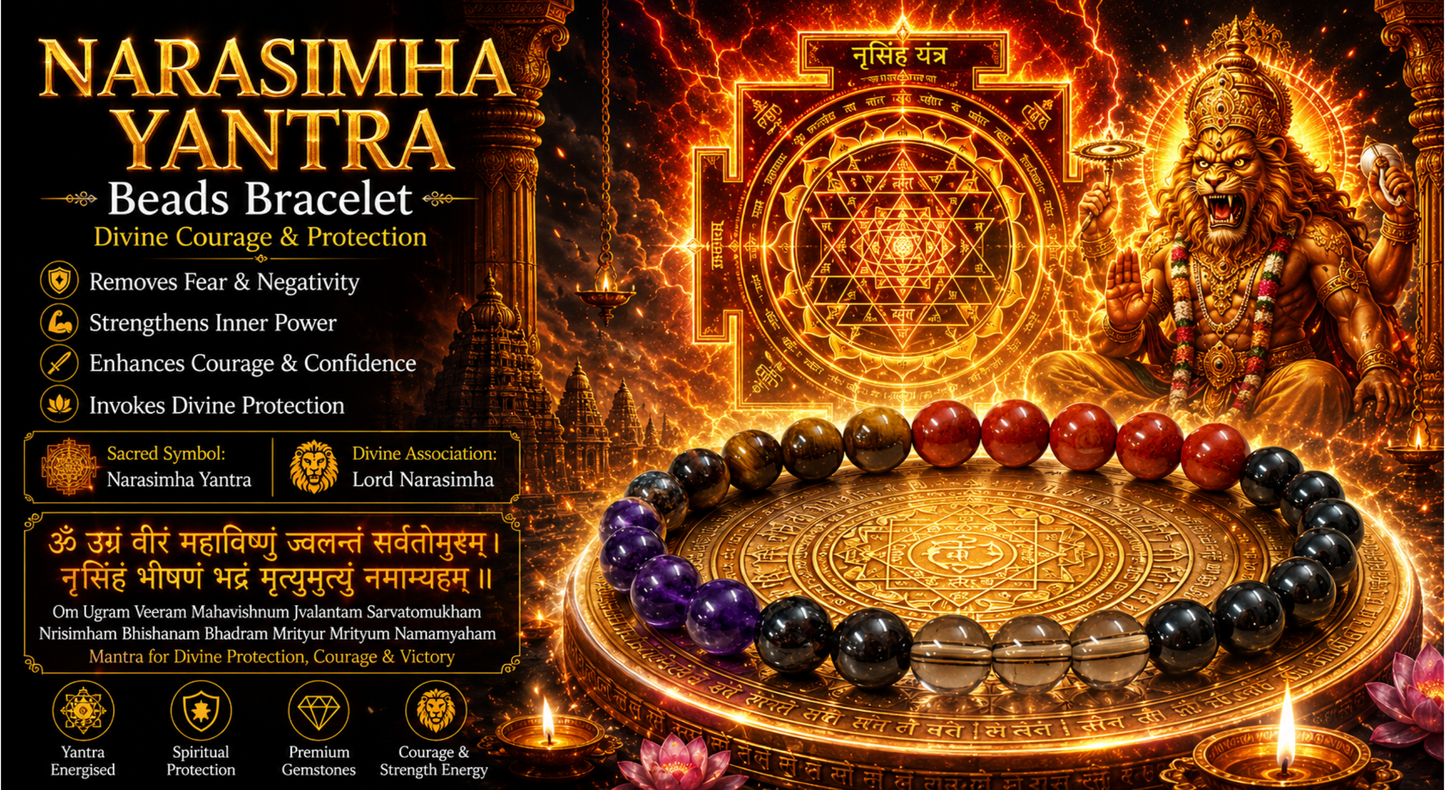 Narasimha Yantra Beads Bracelet
