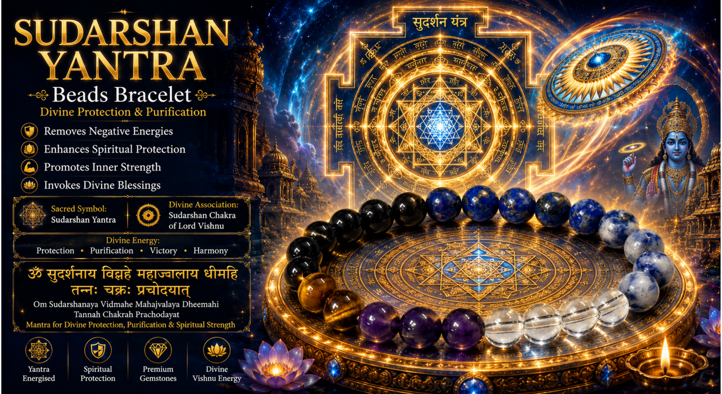 Sudarshan Yantra Beads Bracelet