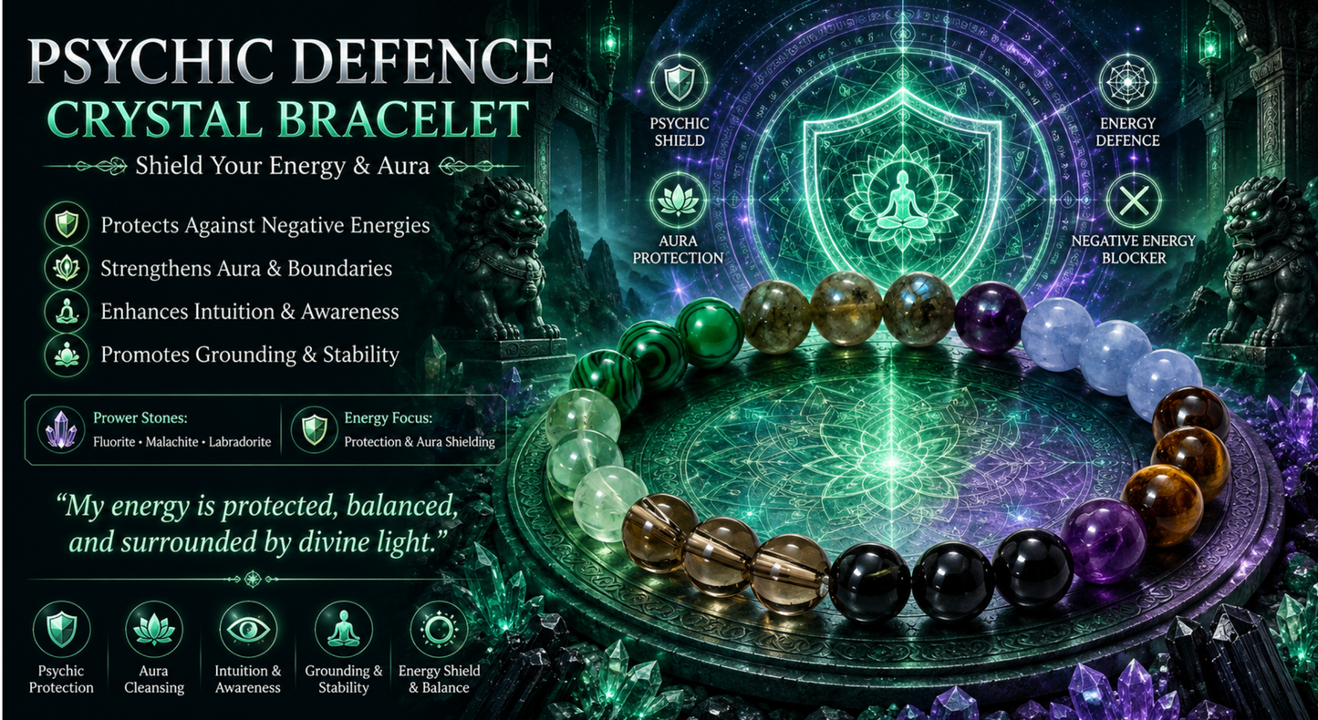 Psychic Defence Bracelet (Flourite+Malachite+Labradorite)