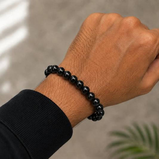 Natural Black tourmaline 8mm Bracelet
