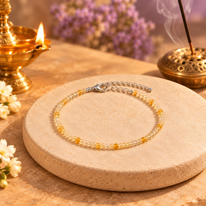 Citrine Anklet