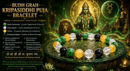 3600 Budh Grah Tantrik Mantra Jaap - Energized Bracelet (10MM beads)