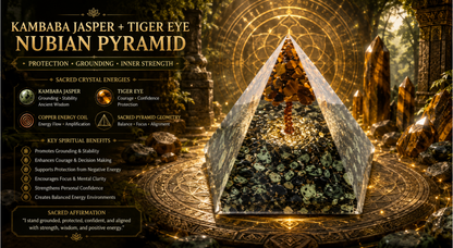 KAMBABA JASPER + TIGER 
YELLOW NUBIAN PYRAMIDS