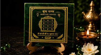 Mercury (Budh) Grah Yantra Plate with Stand
