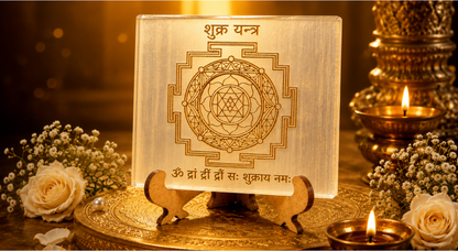 Venus (Shukra) Grah Yantra Plate with Stand