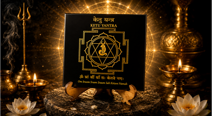South Node (Ketu) Grah Yantra Plate with Stand