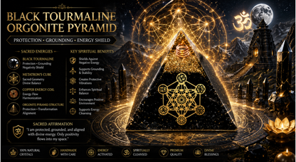 TOURMALINE BLACK PYRAMIDS - 70MM