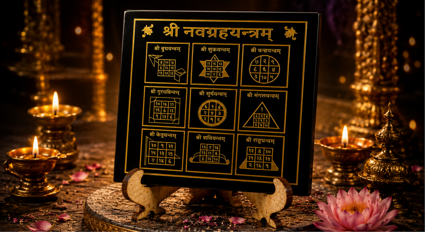 9 Grah (9 Planets) Plate with Stand