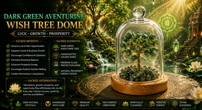 CHUNKY CHIPS TREES 
DOMES - DARK GREEN 
AVENTURINE