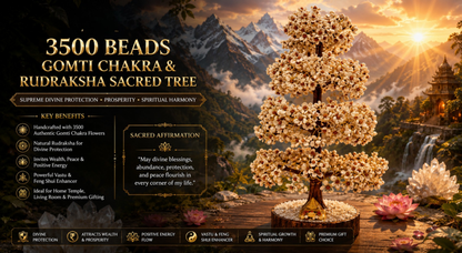 3500 Beads Gomti Chakra + Rudraksh
Beads Trees