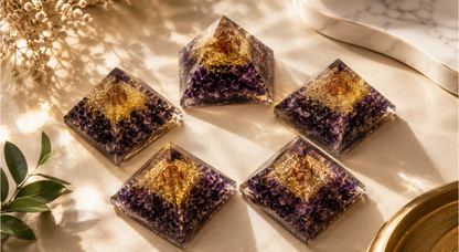 AMETHYST PYRAMIDS - 70MM