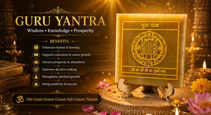 Jupiter (Guru) Grah Yantra Plate with Stand