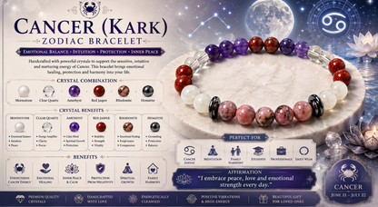 Cancer (Kark) Zodiac Bracelet