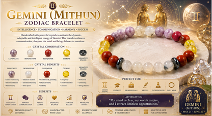 Gemini (Mithun) Zodiac Bracelet