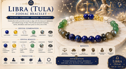 Libra (Tula) Zodiac Bracelet