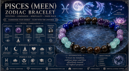 Pisces (Meen) Zodiac Bracelet