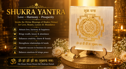 Venus (Shukra) Grah Yantra Plate with Stand
