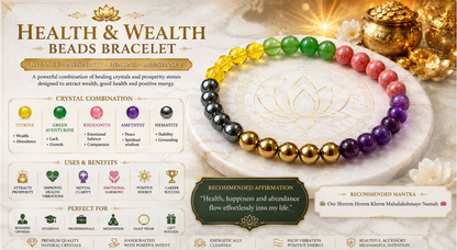 Health & Wealth Beads Bracelet