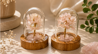 CHUNKY CHIPS TREES 
DOMES - ROSE QUARTZ