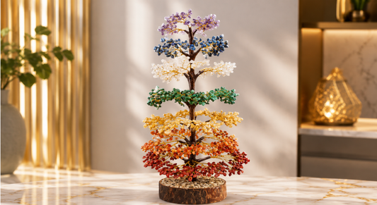 7 CHAKRA STONES 1500 BEADS 
GEMSTONE TREES