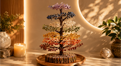 7 CHAKRA STONES 2000 BEADS 
GEMSTONE TREES