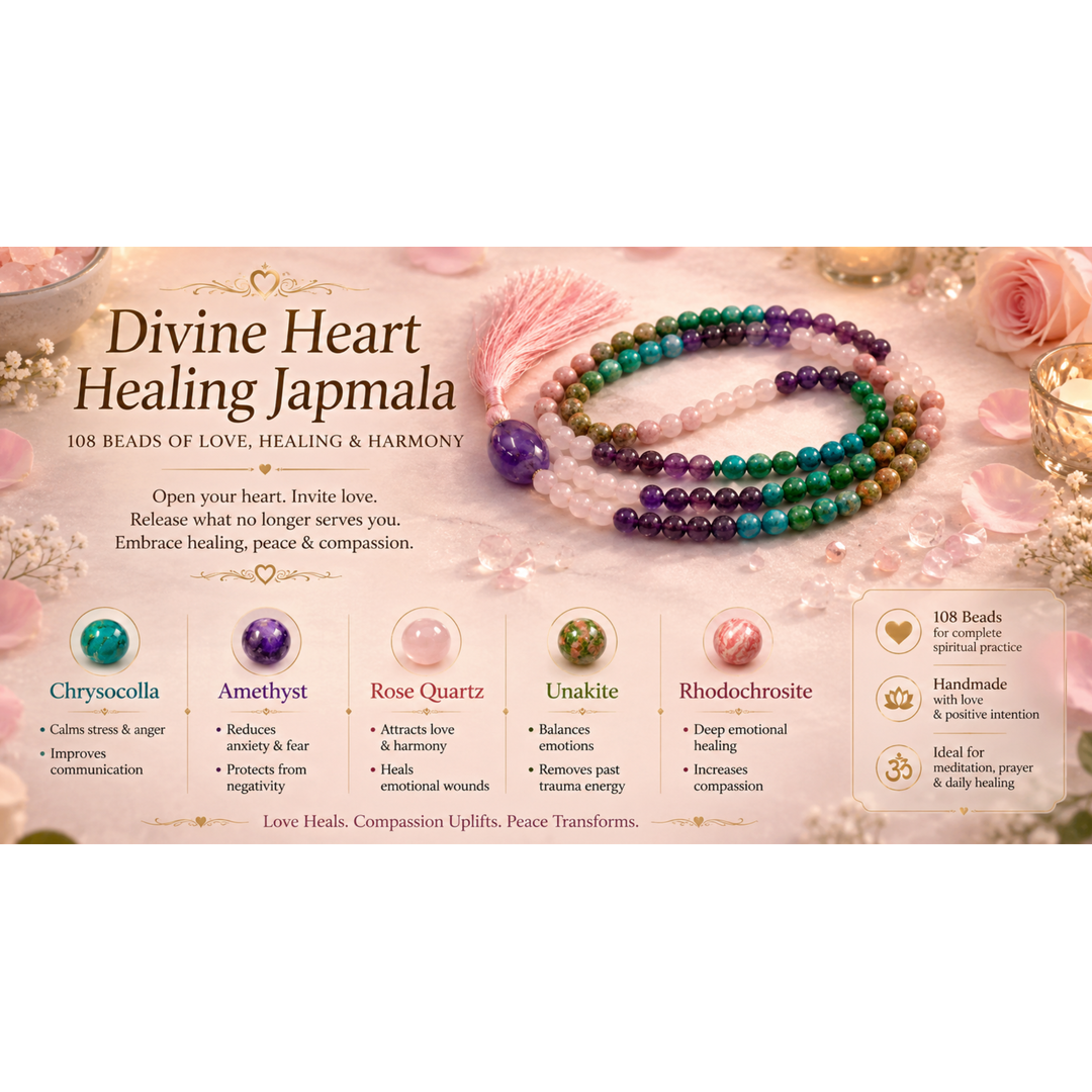 Divine Heart Healing Japmala (108 Beads)