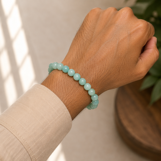 Natural Amazonite 8mm Bracelet