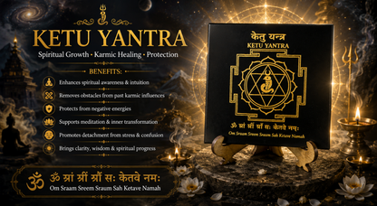 South Node (Ketu) Grah Yantra Plate with Stand