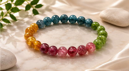 Multi Protection - Tourmaline Multi Beads Bracelet