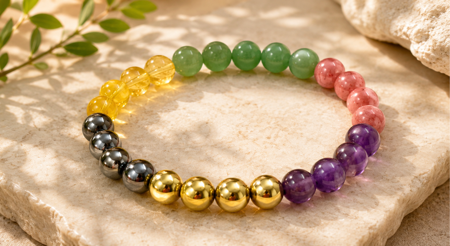 Health & Wealth Beads Bracelet