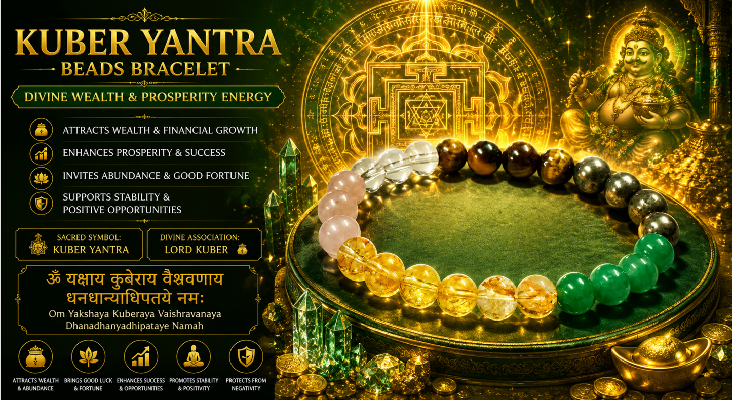 Kuber Yantra Beads Bracelet