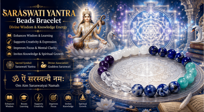 Saraswati Yantra Beads Bracelet