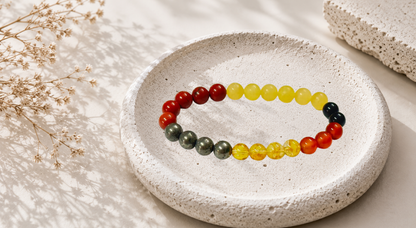 Baglamukhi Yantra Beads Bracelet