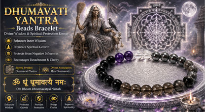 Dhumavati Yantra Beads Bracelet