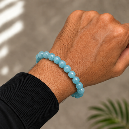 Natural Aquamarine 8mm Bracelet