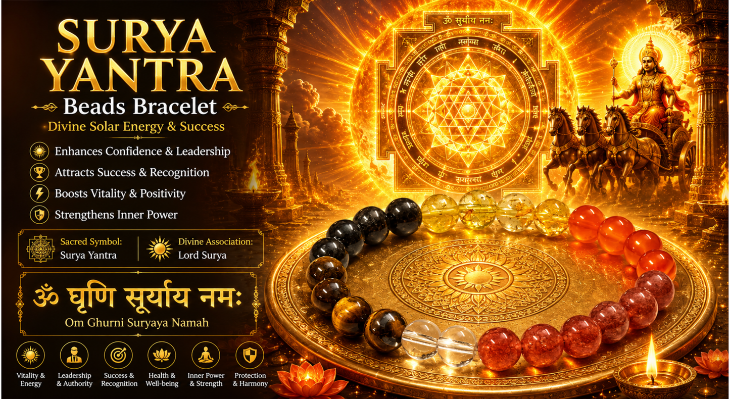 Surya (Sun) Yantra Beads Bracelet
