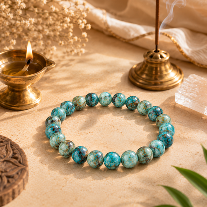 Natural African Turquoise 8mm Bracelet