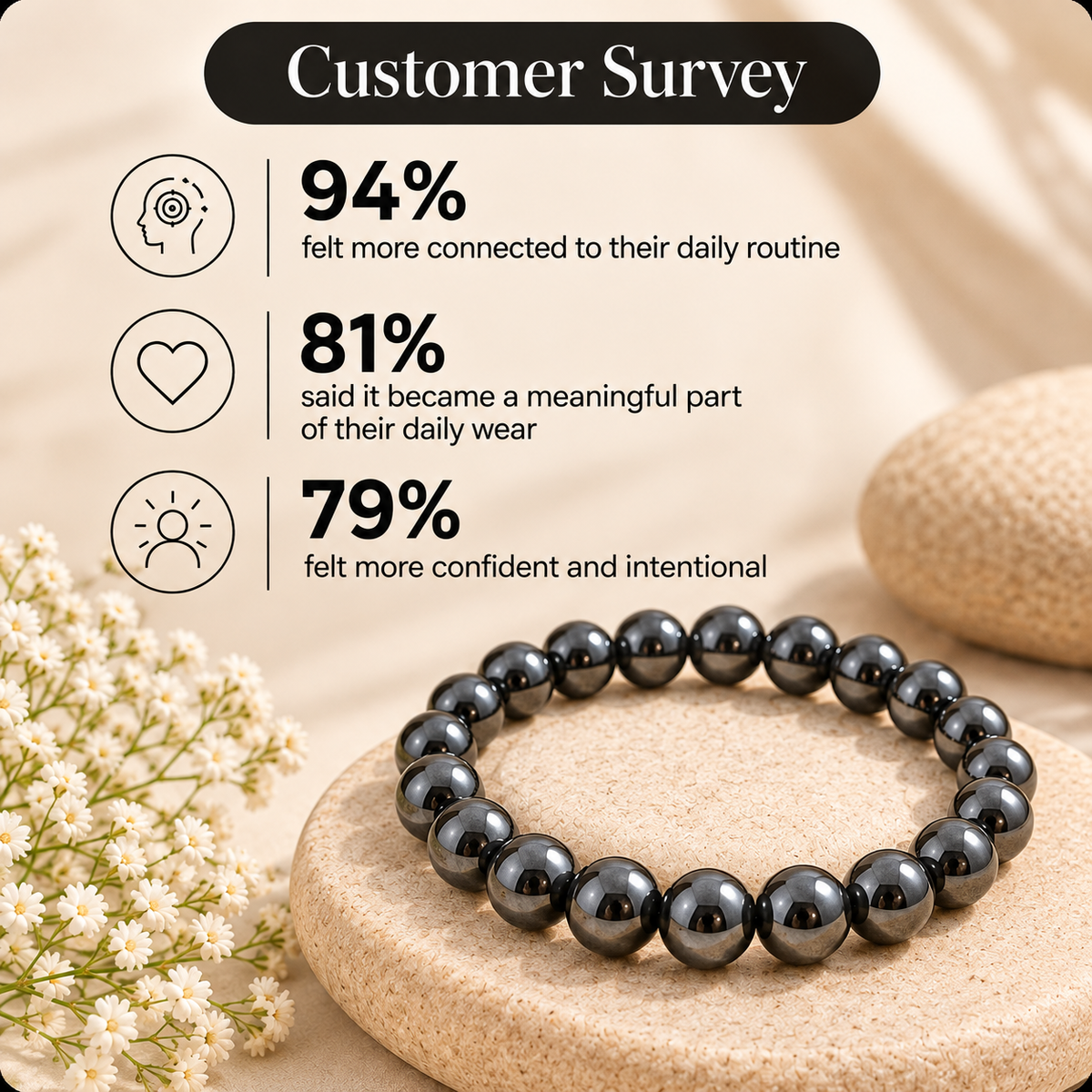 Natural Hematite 8mm Bracelet