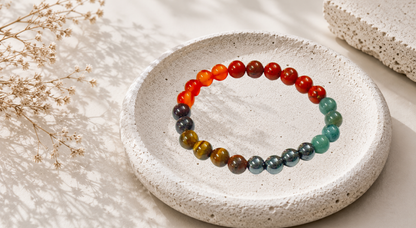 Mangal (Mars) Yantra Beads Bracelet