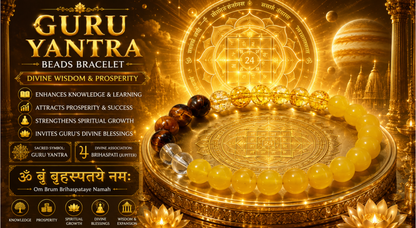 Guru (Jupiter) Yantra Beads Bracelet