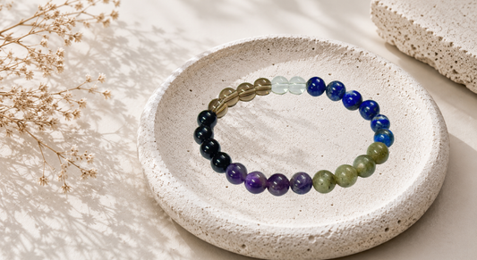 Rahu (North Node) Yantra Beads Bracelet