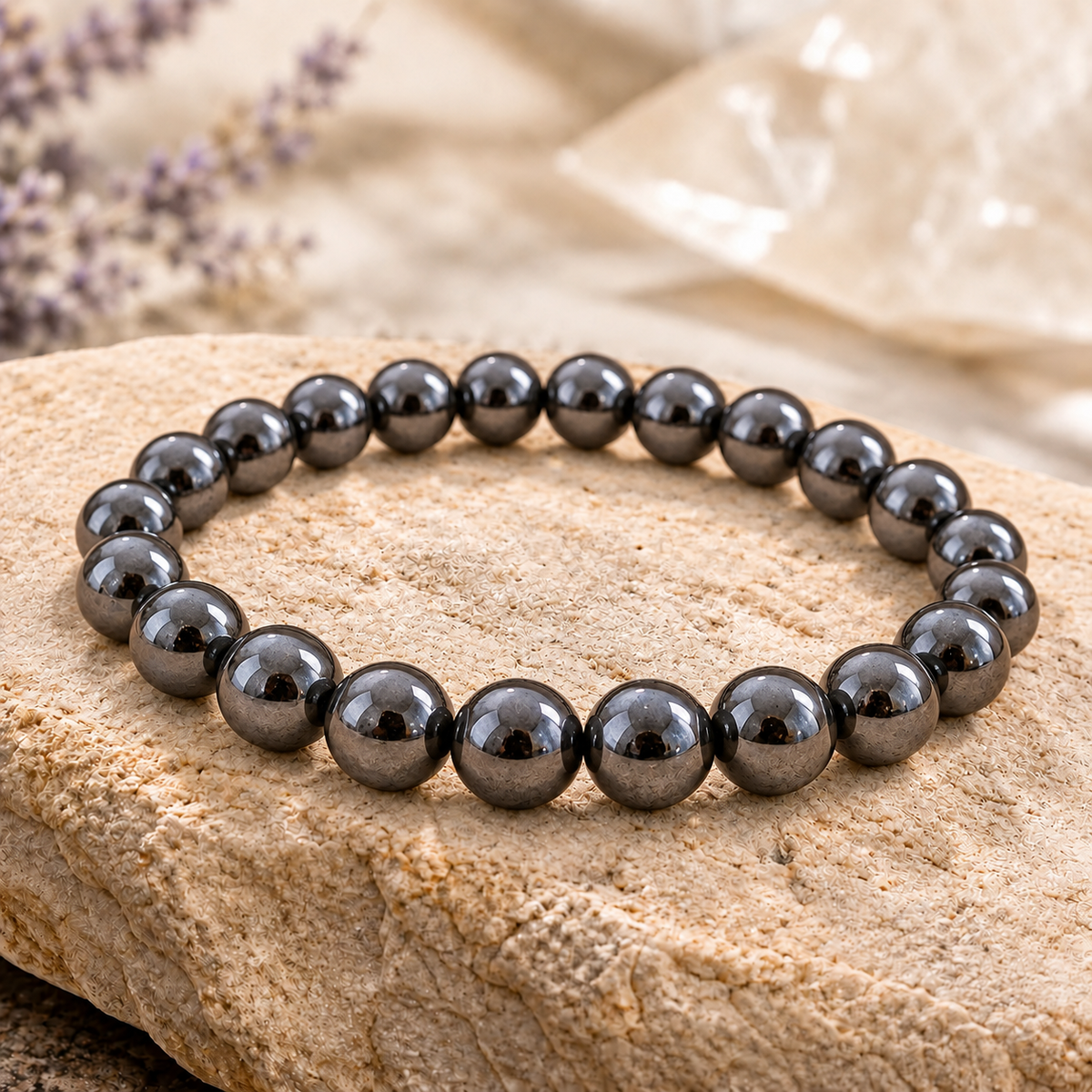 Natural Hematite 8mm Bracelet